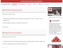 Tablet Screenshot of canadiancubing.com